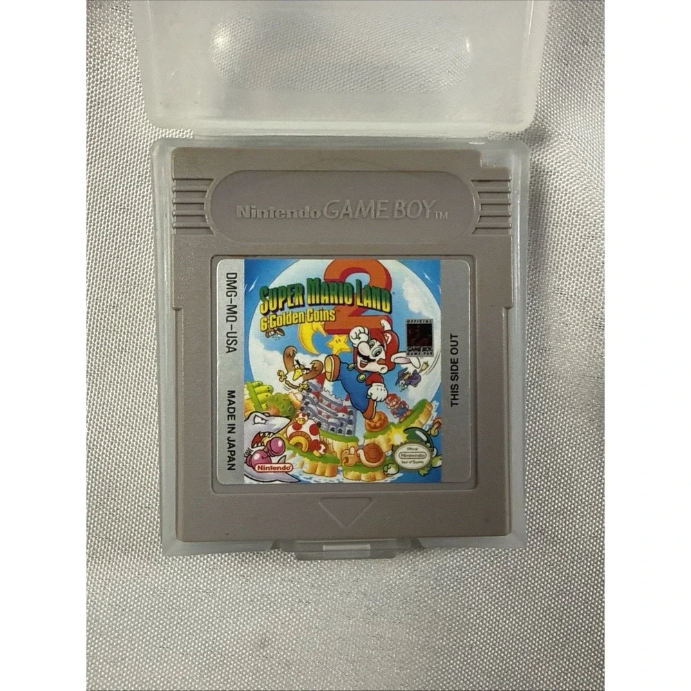 Super Mario Land 2 Nintendo Game Boy, 6 Golden Coins, Authentic